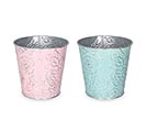 Related Product Image for 4&quot; EMBOSSED SPRING ROSE POT COVER 