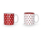 Related Product Image for MUG VALENTINE RED AND WHITE HEARTS ASTD 
