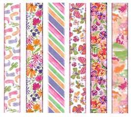 #9 SPRING RIBBON 6 STYLES 25 YD EACH