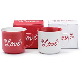 MUG ASSORTMENT WITH LOVE MESSAGE