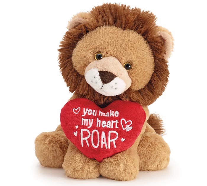 PLUSH LION YOU MAKE MY HEART ROAR