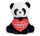Related Product Image for PLUSH VALENTINE PANDA BEAR WITH RED HRT 