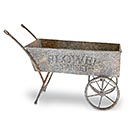 Related Product Image for RUSTIC METAL WHEELBARROW DECOR 