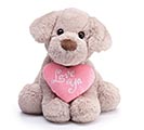 Related Product Image for PLUSH LOVE YA PUPPY WITH PINK HEART 