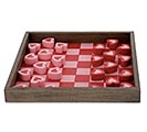 Related Product Image for WOODEN VALENTINE CHECKERBOARD GAME 