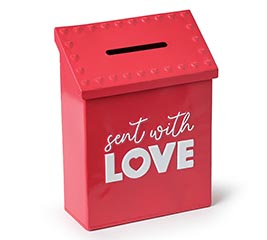 VALENTINE TIN TABLETOP MAILBOX