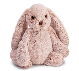 PLUSH BUNNY RABBIT WITH SOFT BEIGE FUR