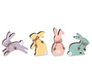 Related Product Image for ASTD COLOR MANGO WOOD BUNNY SITTERS 