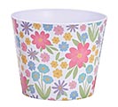 Related Product Image for 6&quot; SPRING FLOWER MELAMINE POT COVER 