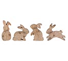 Related Product Image for ASTD NATURAL MANGO WOOD BUNNY SITTERS 