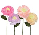 Related Product Image for SINGLE BLOOM PAPER FLOWER ASTD COLORS 