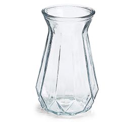 CLEAR GLASS VERTICAL RIBBED