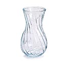 Related Product Image for CLEAR GLASS VASE RAISED SWIRL RIDGES 