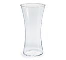 Related Product Image for CLEAR HOURGLASS BLOWN GLASS VASE 