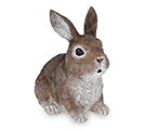 Related Product Image for RESIN BROWN SITTING BUNNY FIGURINE 