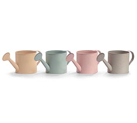 TEXTURED WATERING CAN PLANTER SET