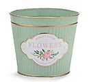 Related Product Image for 6&quot; MARKET FRESH FLOWERS POT COVER 