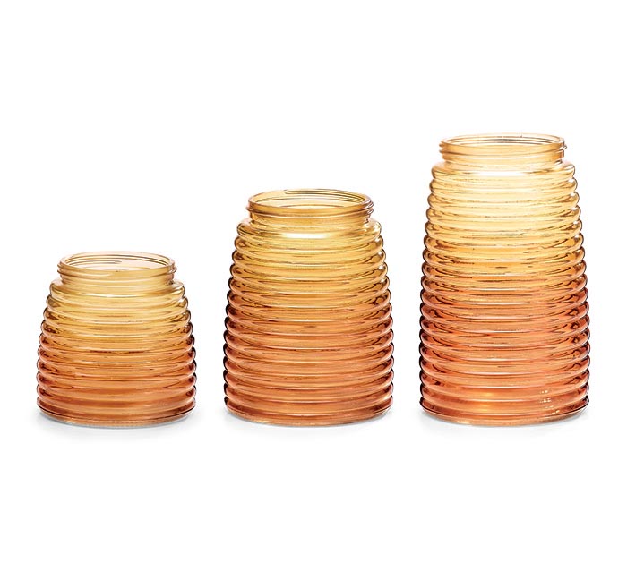 Ombre Fall Glass Vase Assortment