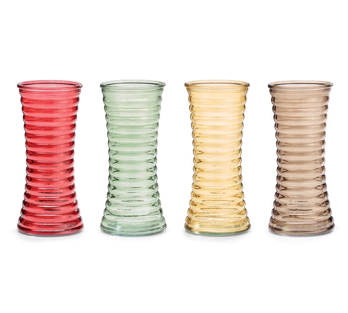 ASTD Hourglass Ribbed Ombre Fall Vases - Thumbnail 2
