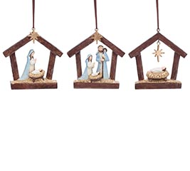HUMBLE HOPE HOLY FAMILY RESIN ORNAMENT