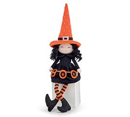 DECOR PLUSH SITTING WITCH