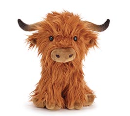 PLUSH LONG FUR HIGHLAND COW
