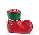 Related Product Image for RED/GREEN ELF BOOT SHAPE CANDY CANE DISH 