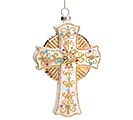 Related Product Image for ORNAMENT WHITE AND GOLD CROSS 