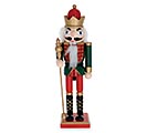 Related Product Image for 12&quot; WOODEN NUTCRACKER HOLDING STAFF 