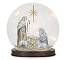 Related Product Image for GLASS LIGHT UP HOLY FAMILY RAISED STAR 