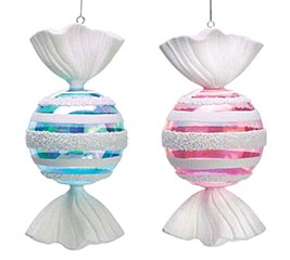 LARGE PLASTIC CANDY ORNAMENTS