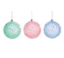 Related Product Image for ROUND BEADED GLITTER PLASTIC ORNAMENT 