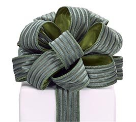 #9 MOSS GREEN VELVET CORDUROY RIBBON