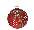 Related Product Image for ORNAMENT GLASS PINE NEEDLES AND DOTS 