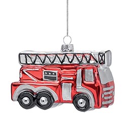 ORNAMENT RED FIRE TRUCK