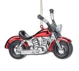 ORNAMENT RED AND BLACK MOTORCYCLE