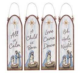 ASTD WOODEN RELIGIOUS ORNAMENTS