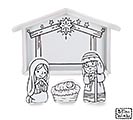 Related Product Image for COLOR ME HOLY FAMILY SET WITH CRECHE 