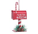 Related Product Image for NORTH POLE POST TIN MAILBOX ORNAMENT 