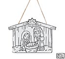 Related Product Image for COLOR ME HOLY FAMILY ORNAMENT 