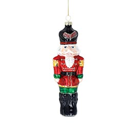 ORNAMENT GLASS NUTCRACKER