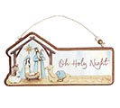 Related Product Image for WOODEN OH HOLY NIGHT ORNAMENT 