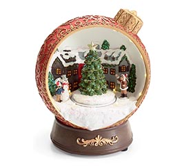 LIGHT UP MUSICAL ORNAMENT SHELF SITTER