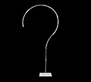 Related Product Image for METAL FRAME QUESTION MARK SHAPE WHITE 