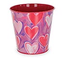 Related Product Image for 4&quot; PAINTERLY HEARTS POT COVER 