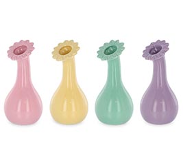 ASTD FLOWER SHAPE OPENING SHORT VASE