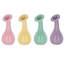 Related Product Image for ASTD FLOWER SHAPE OPENING SHORT VASE 