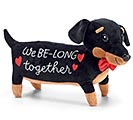 Related Product Image for PLUSH VALENTINE DACHSHUND WE BE-LONG 