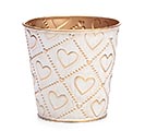 Related Product Image for 4&quot; EMBOSSED HEART POT COVER 