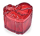 Related Product Image for RED HEART SHAPE GLASS TRINKET DISH 